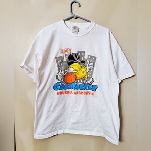 2004 Gus Mackerel Wausau, Wisconsin basketball graphic tee